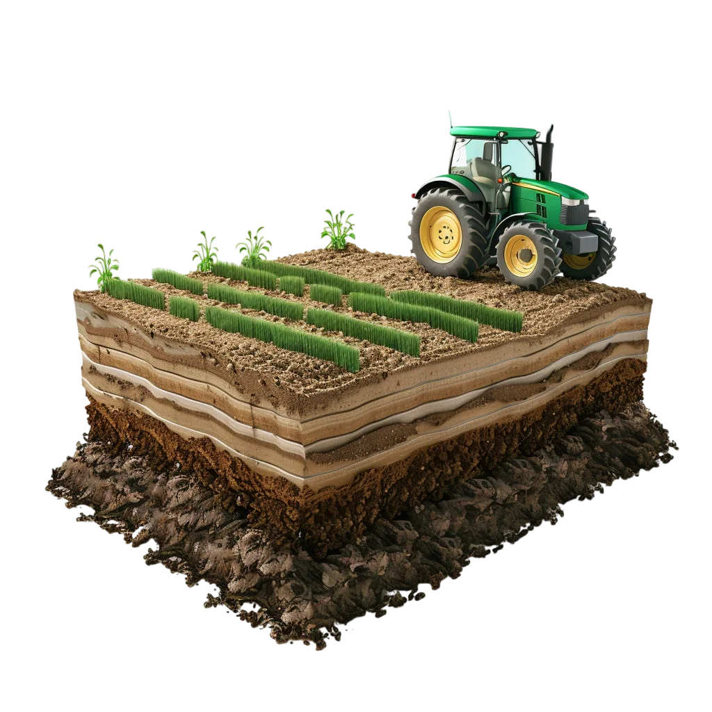Farmland Tractor Soil Island Free PNG
