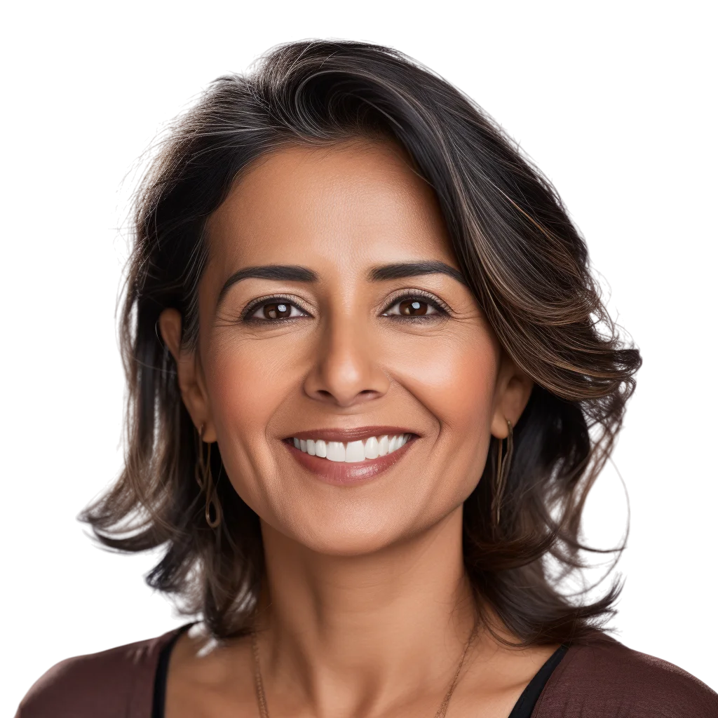 Smiling Middle Aged Woman Free PNG Image