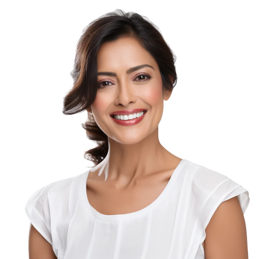 Smiling Young Woman Portrait Free PNG