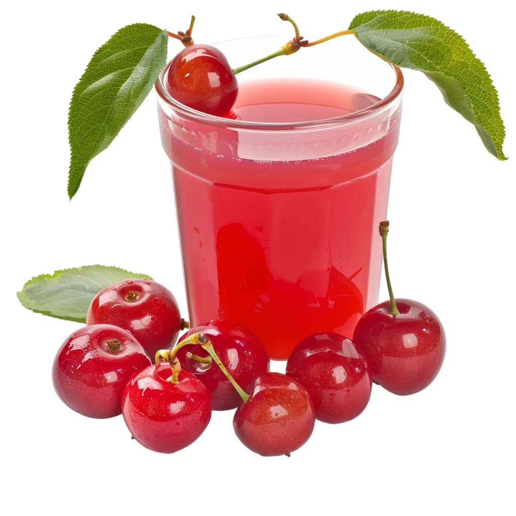 Fresh Cherry Juice Glass Free PNG