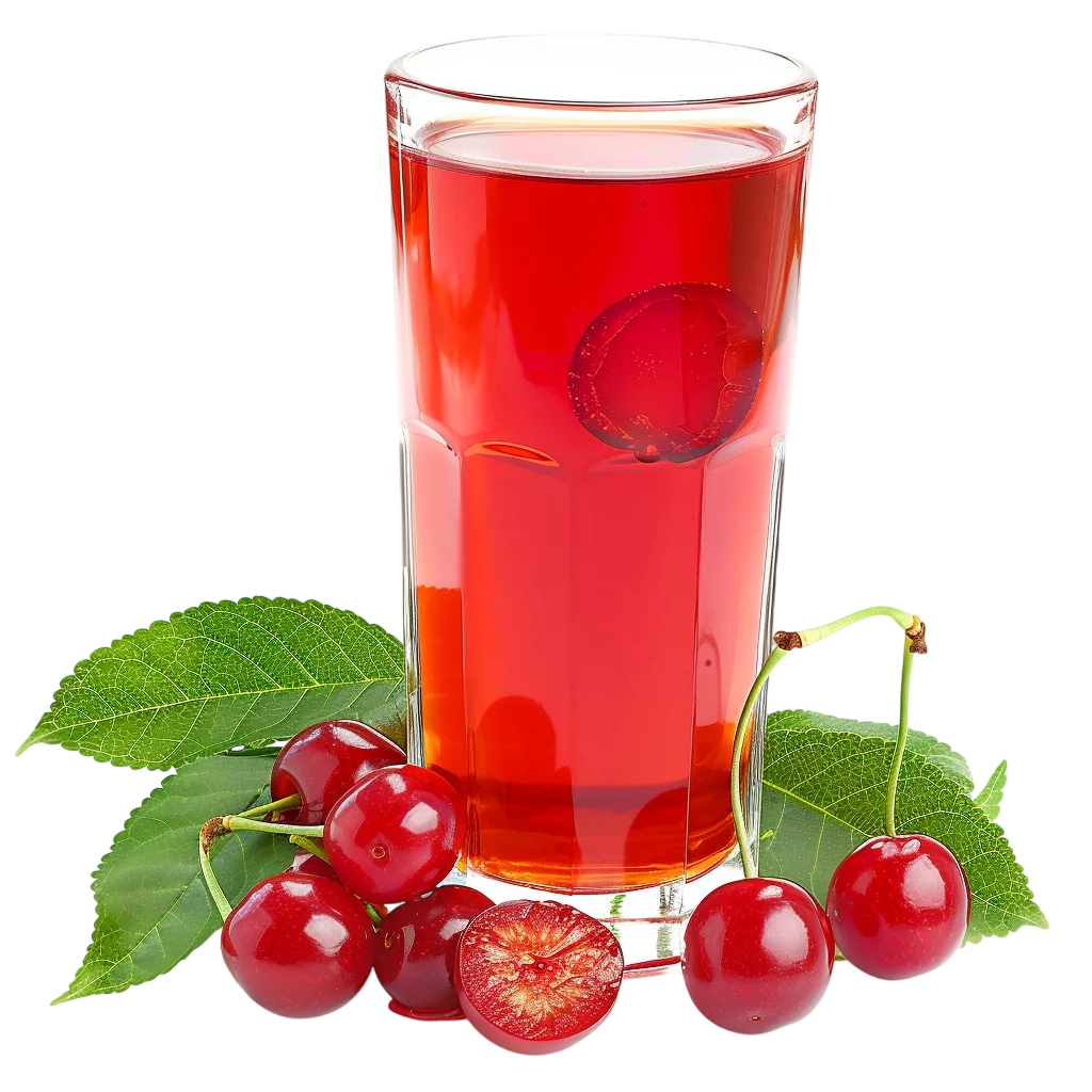 Fresh Cherry Juice Glass Free PNG