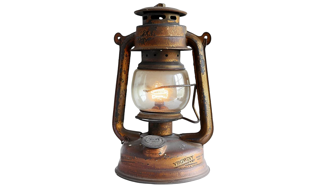 Vintage Rustic Oil Lantern Lamp Free PNG Image