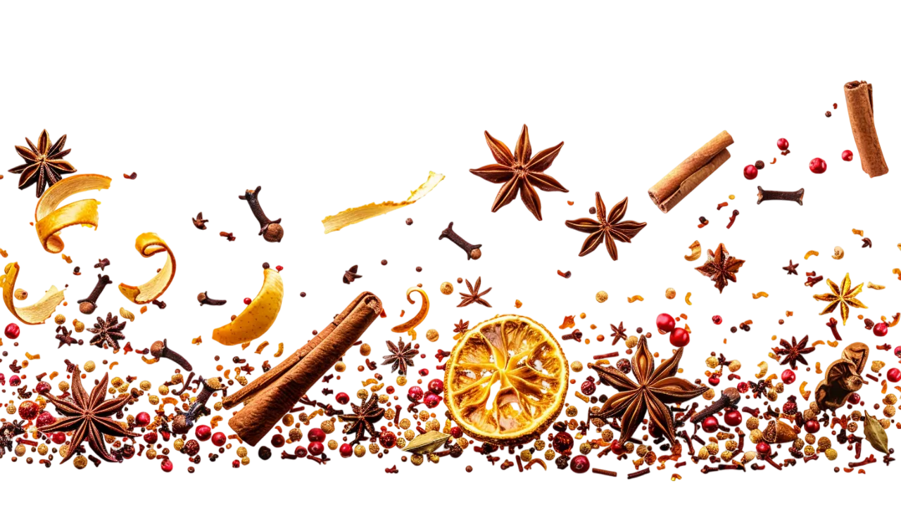 Spices and Herbs Frame Background Free PNG Image