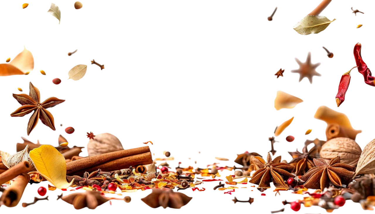 Dried Spices And Cinnamon Sticks Free PNG