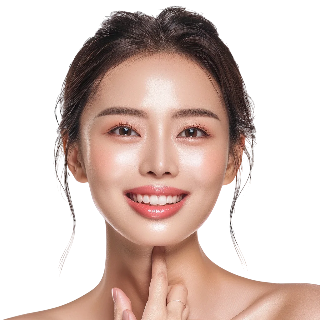 Asian Woman Face Skincare Free PNG