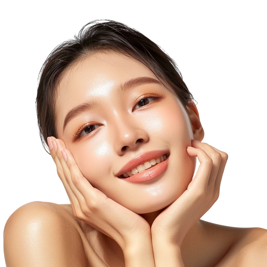 Asian Woman Skin Care Model Free PNG