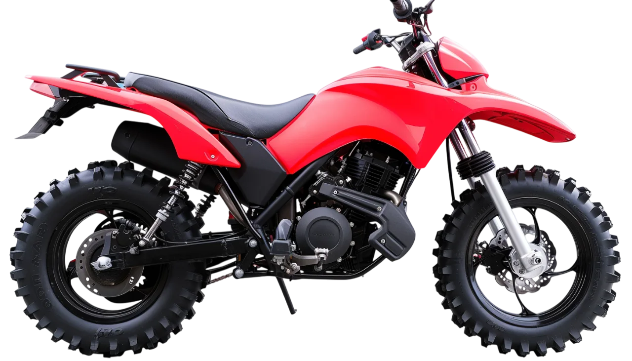 Red Sport Motorcycle Vehicle Free PNG Image