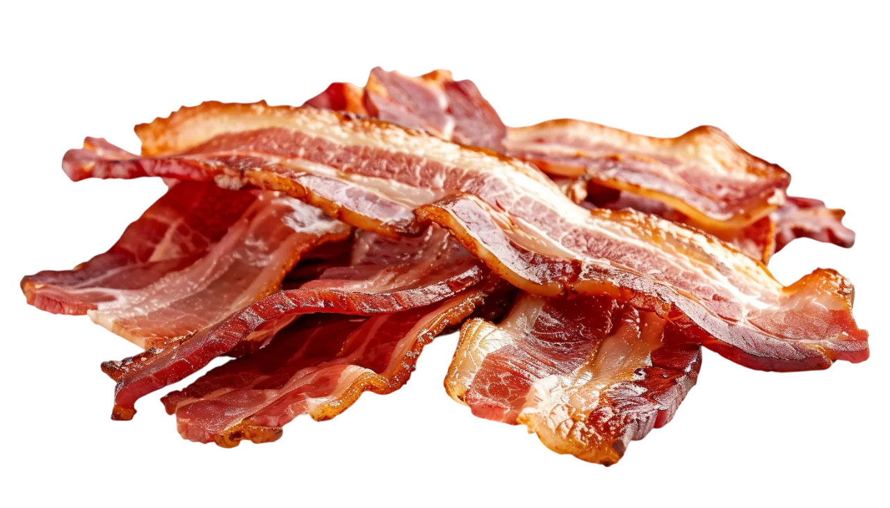 Crispy Fried Bacon Slices Free PNG Image