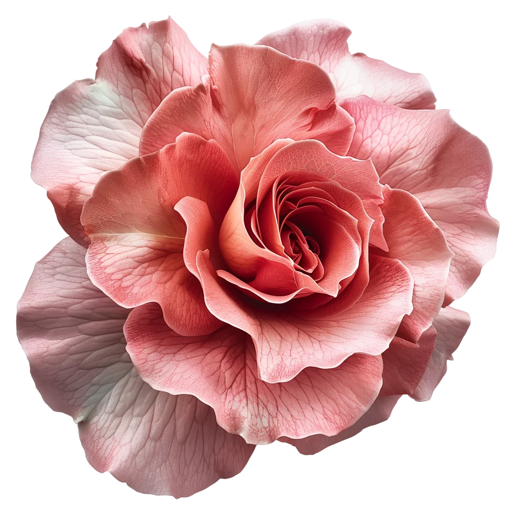 Fresh Pink Rose Flower Blossom Asset PNG