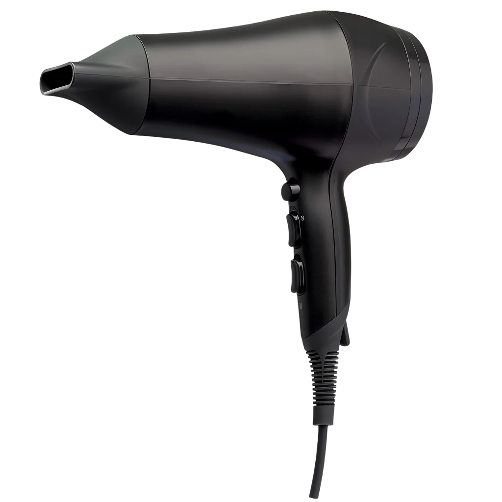 Black Hair Dryer Appliance Free PNG Image