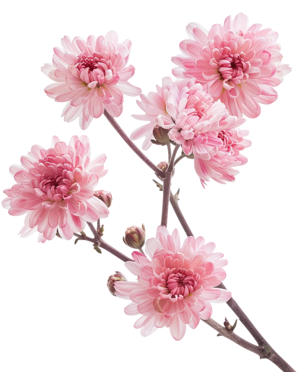 Pink Cherry Blossom Branch Flowers Free PNG Image