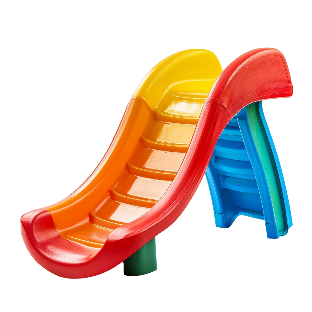 Colorful Plastic Kids Slide Toy Free PNG Image