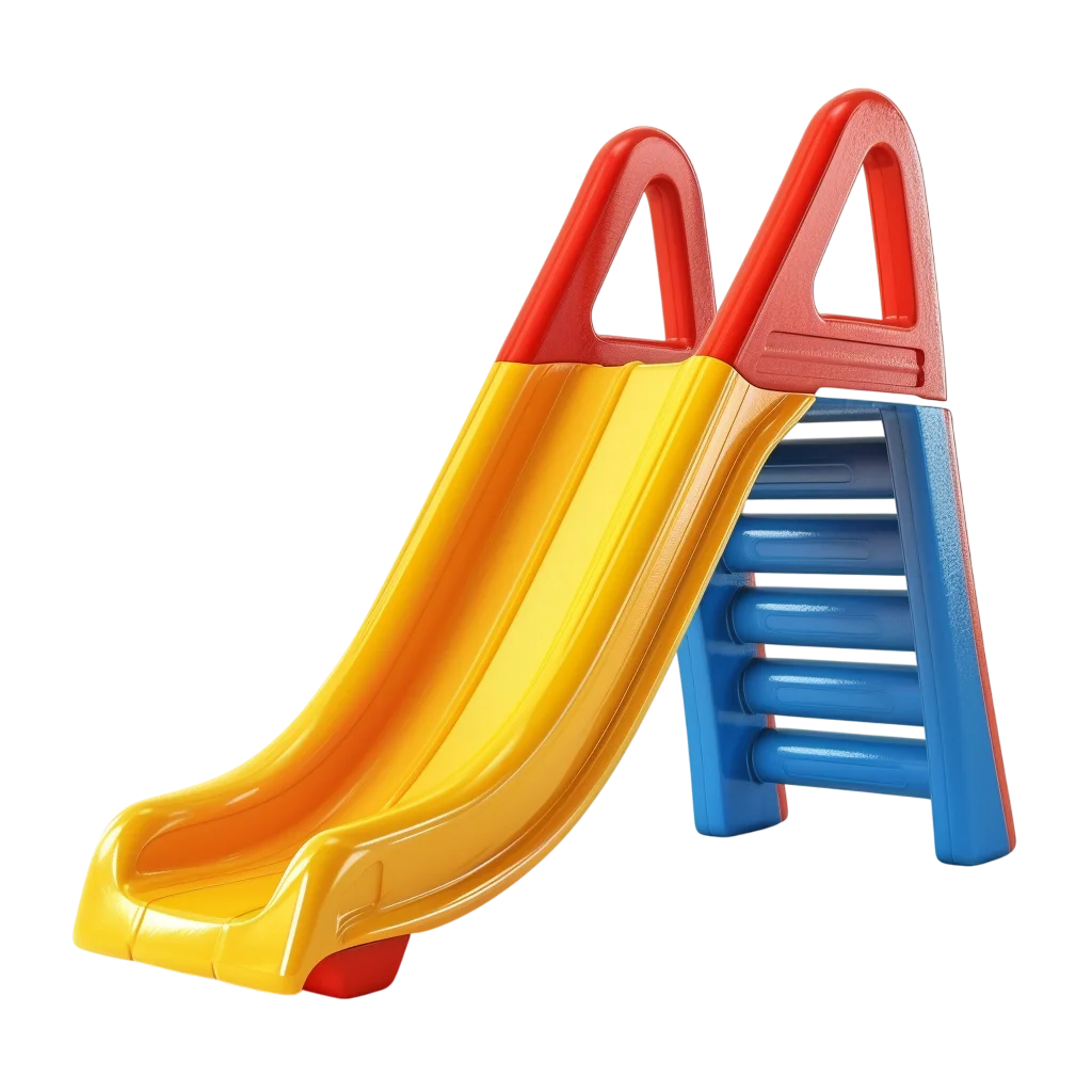 Colorful Children Playground Slide Free PNG Image
