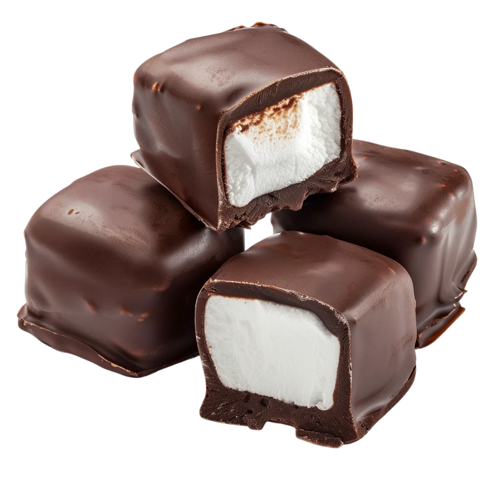 Chocolate Marshmallow Candies Free PNG Image