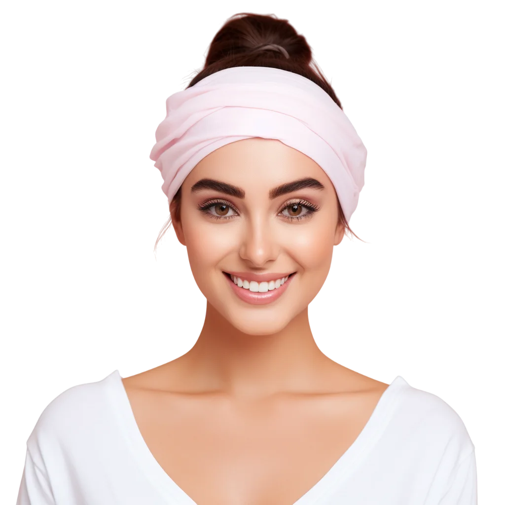 Smiling Woman with Headband Free PNG