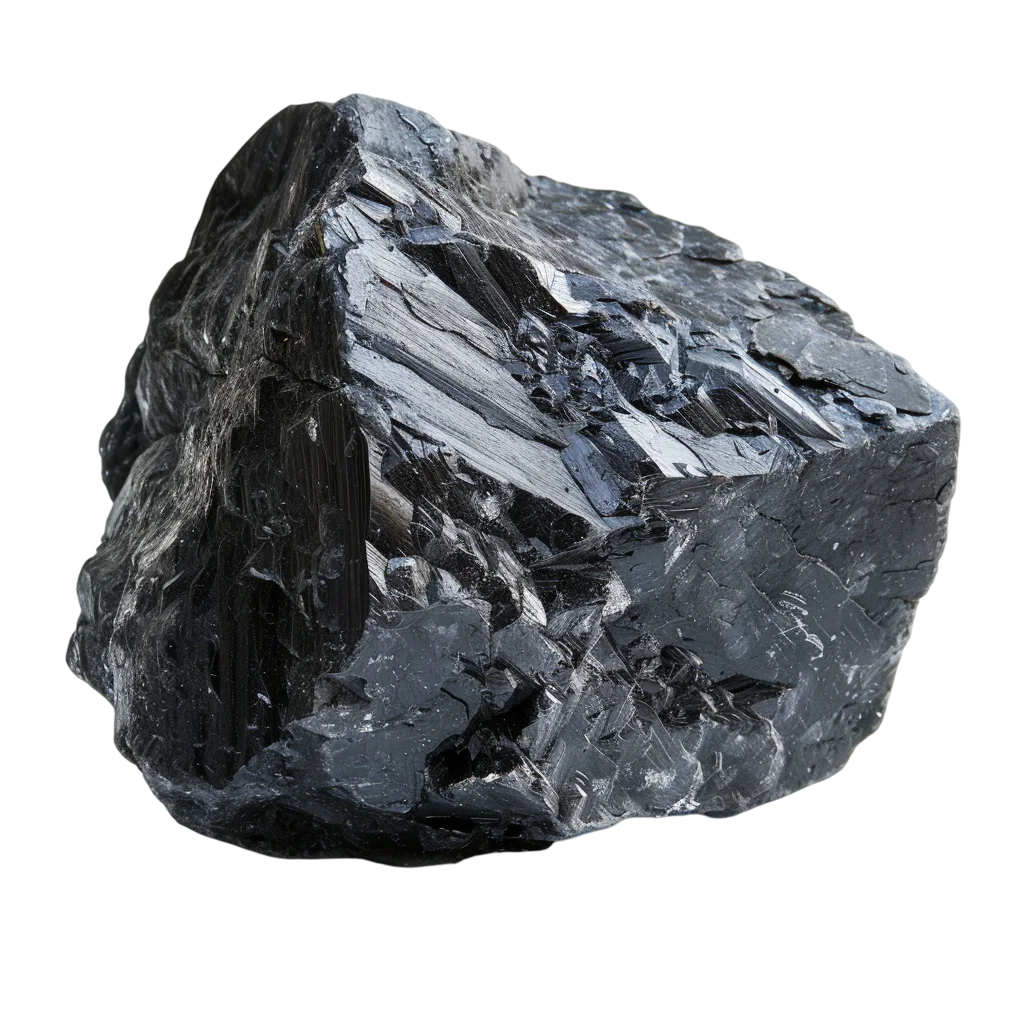 Raw Black Coal Rock Stone Free PNG Image