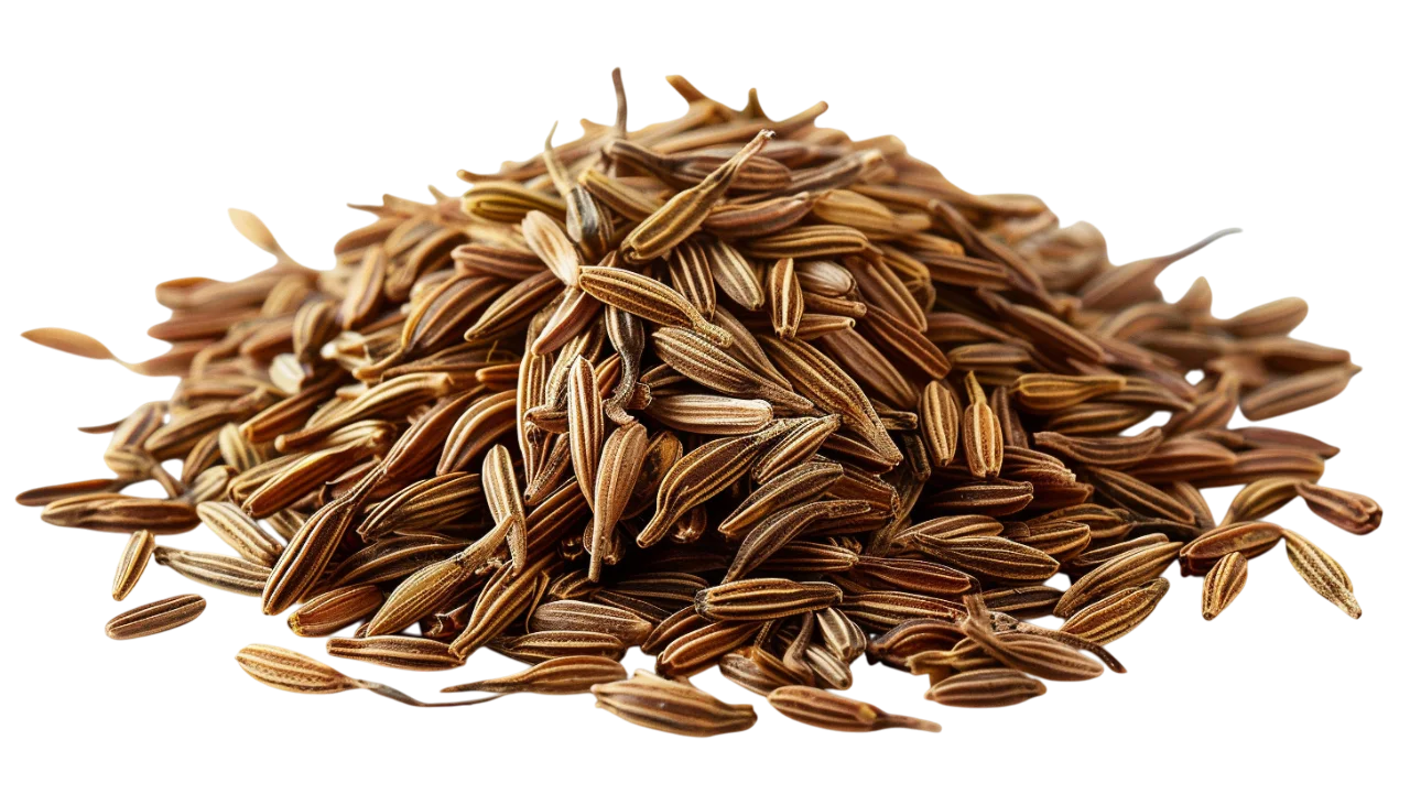 Cumin Seeds Spices Pile Free PNG Image
