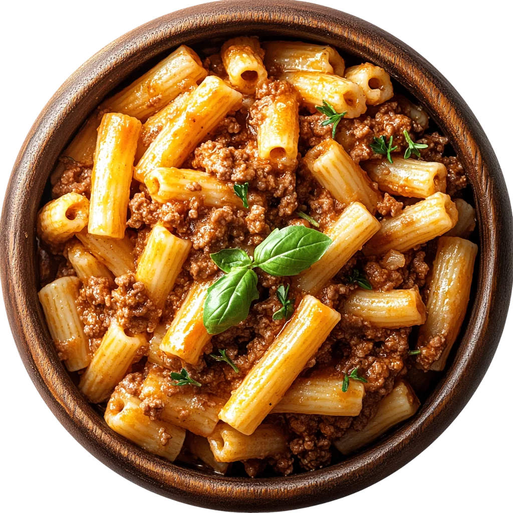 Fresh Macaroni Pasta With Meat Sauce Platter PNG