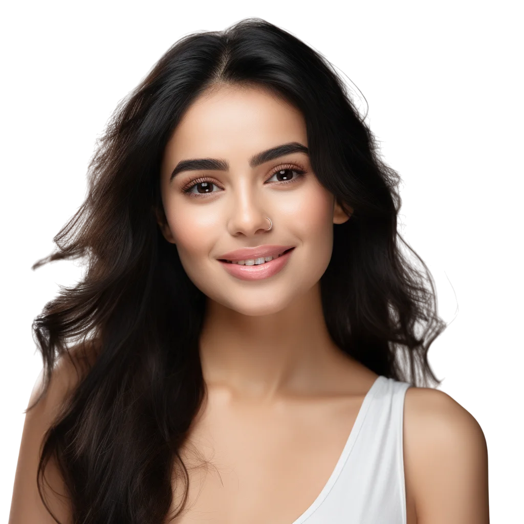 Smiling Brunette Woman Free PNG Image File