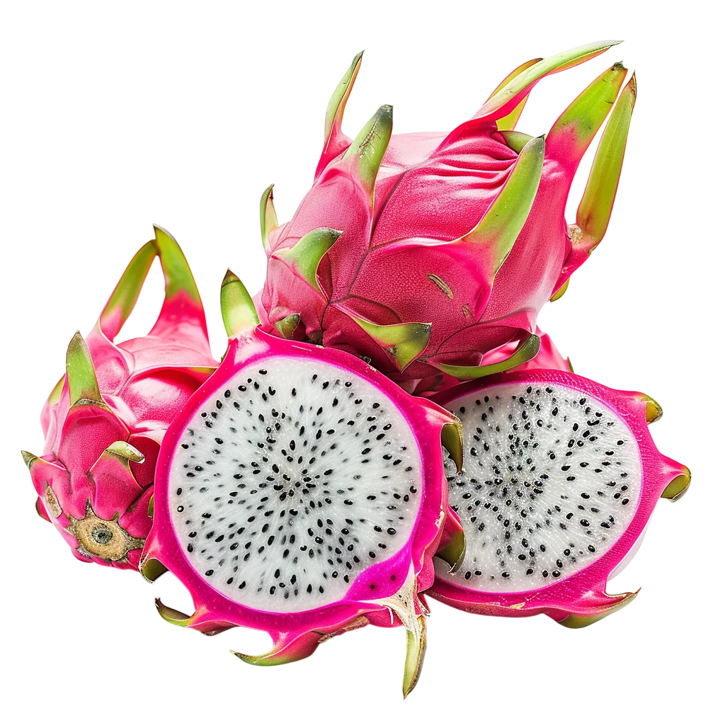 Sliced Dragon Fruit Free PNG Image File
