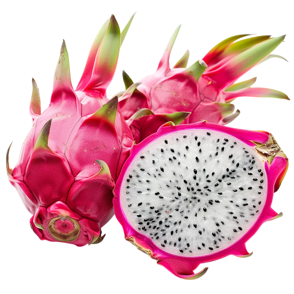 Fresh Dragon Fruit Free PNG Image Stock