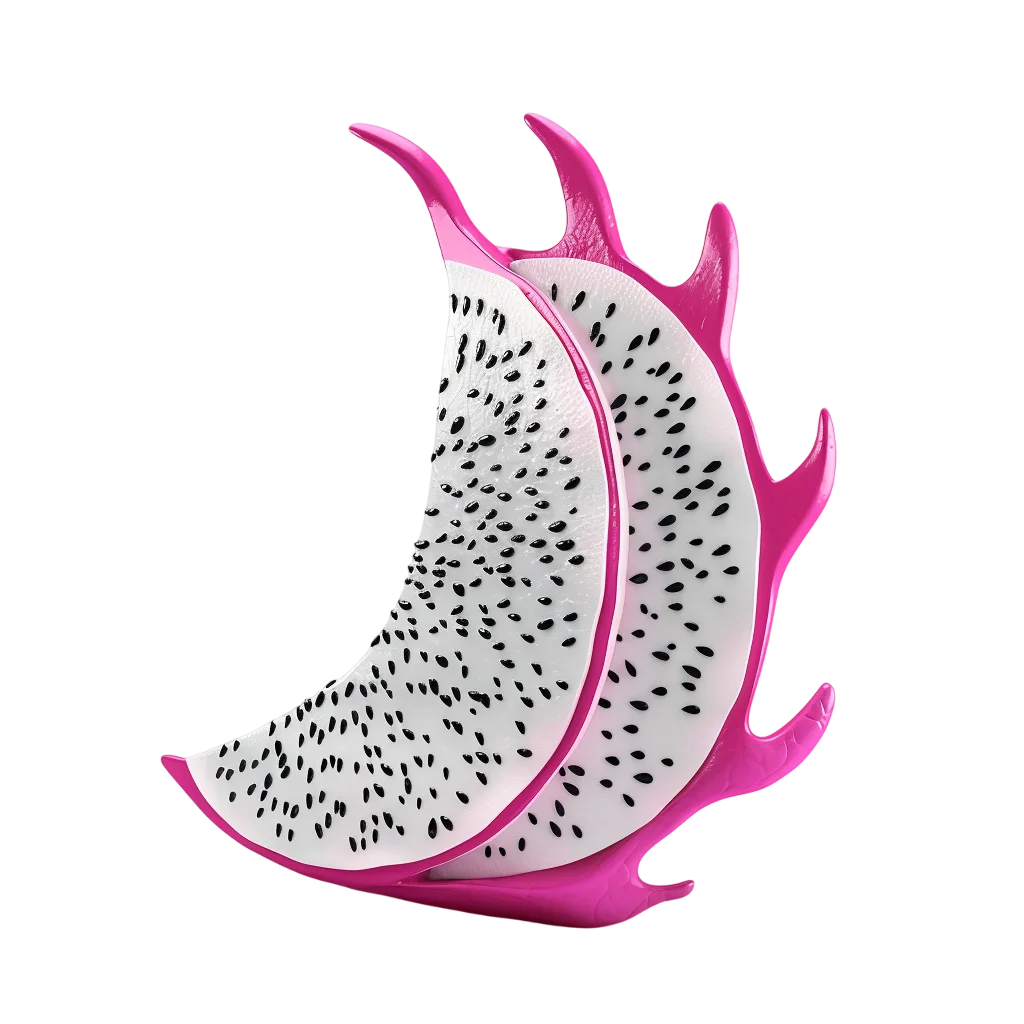 Dragon Fruit Slices Free PNG Image