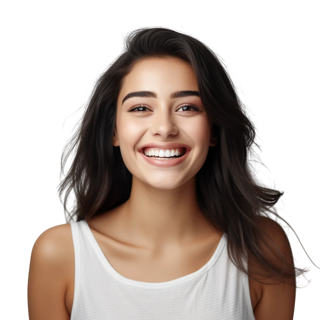 Woman with Long Hair Free PNG Image File