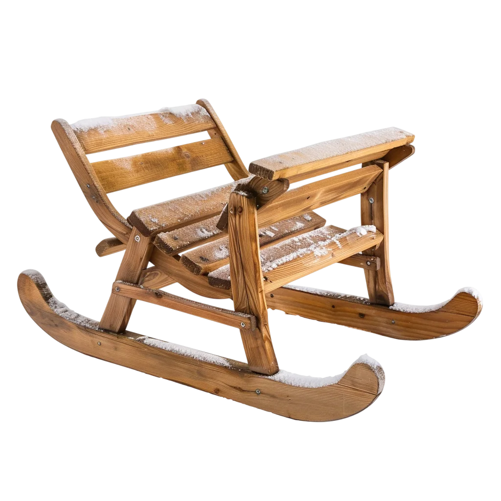 Miniature Wooden Rocking Chair Free PNG