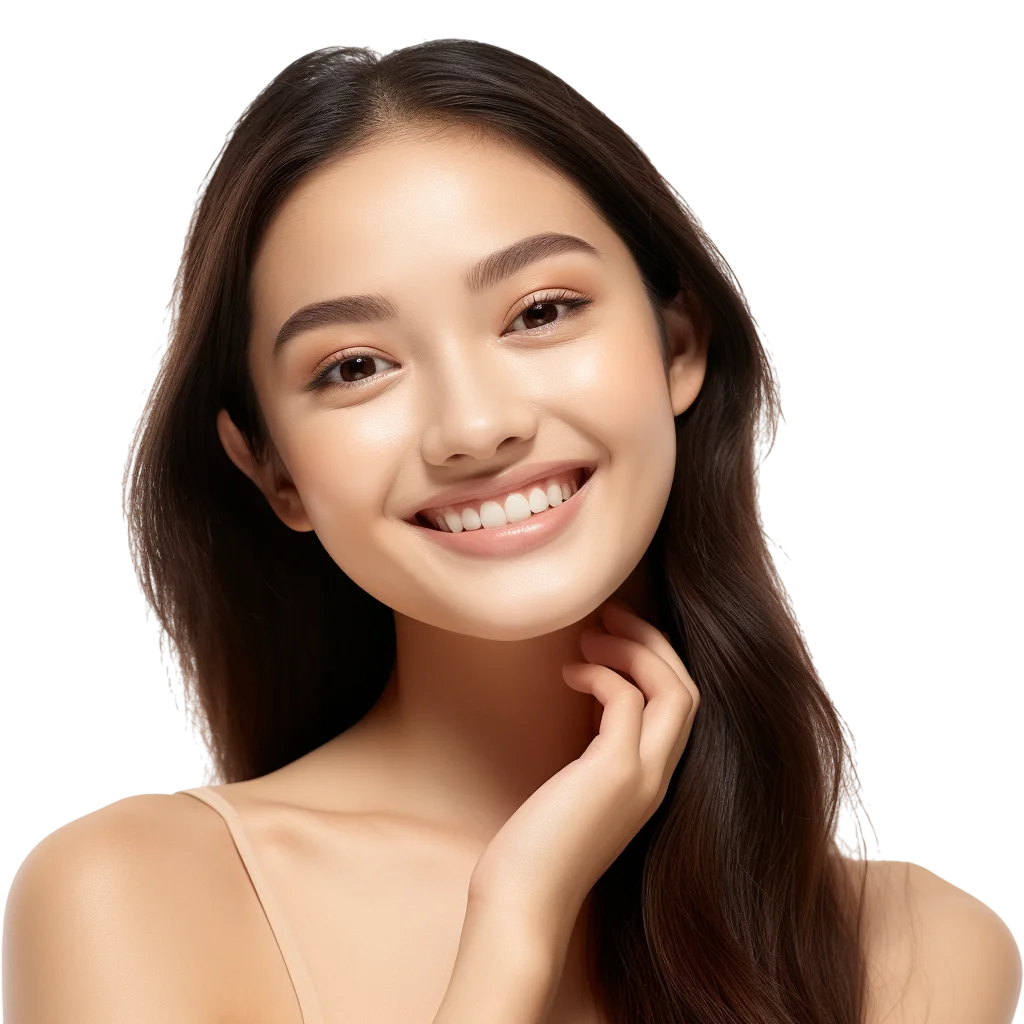 Brunette Woman Smiling Free PNG Image