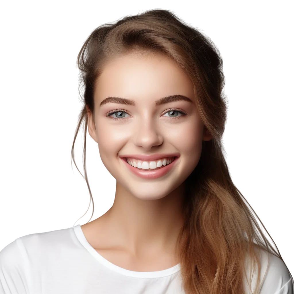 Young Woman Side Profile Free PNG Image