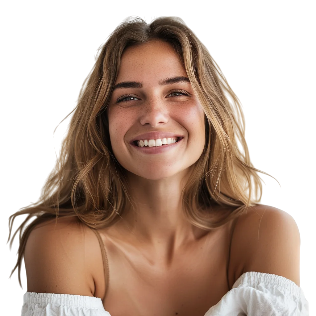 Blonde Woman Portrait Free PNG Image