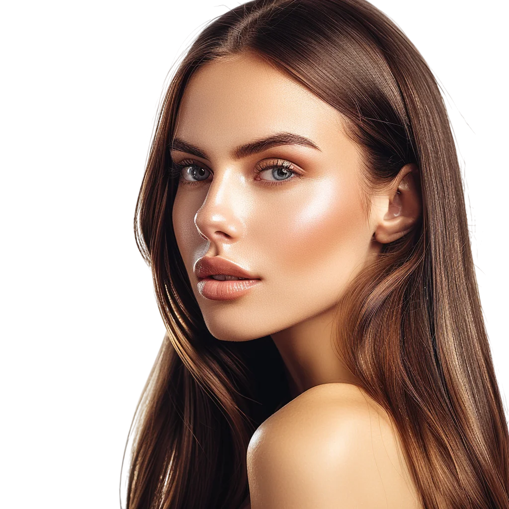 Woman Portrait Beautiful Makeup Free PNG Image