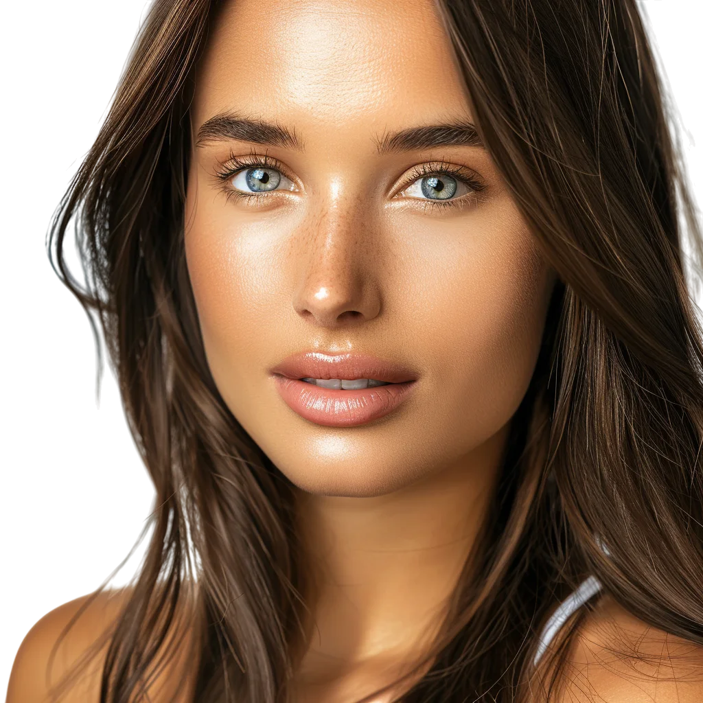 Woman Portrait Close Up Free PNG Image