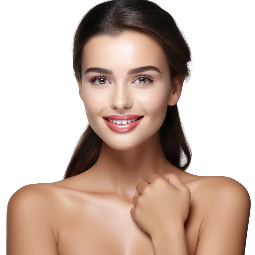 Brunette Woman Portrait Free PNG Image