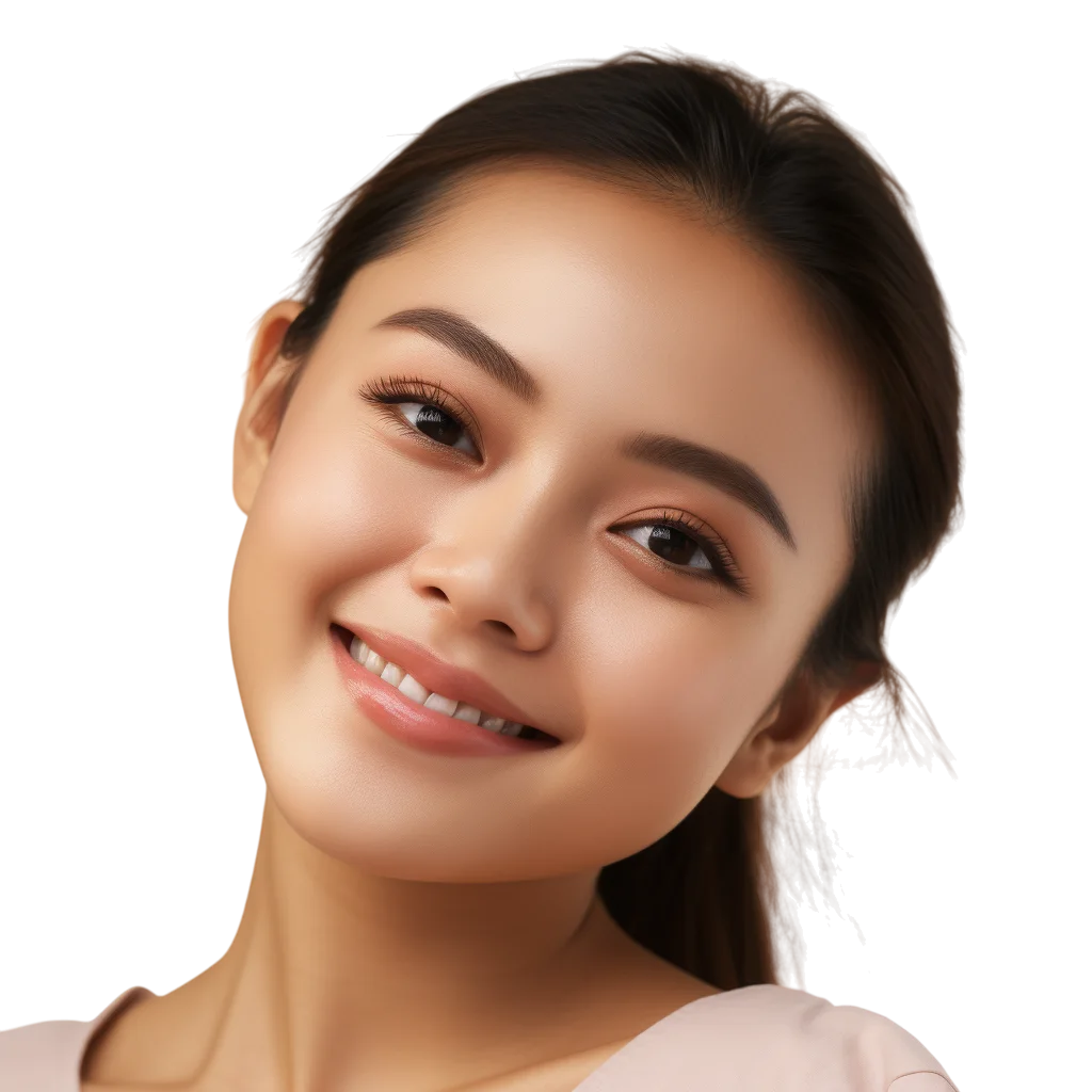Smiling Asian Woman Portrait Free PNG Image