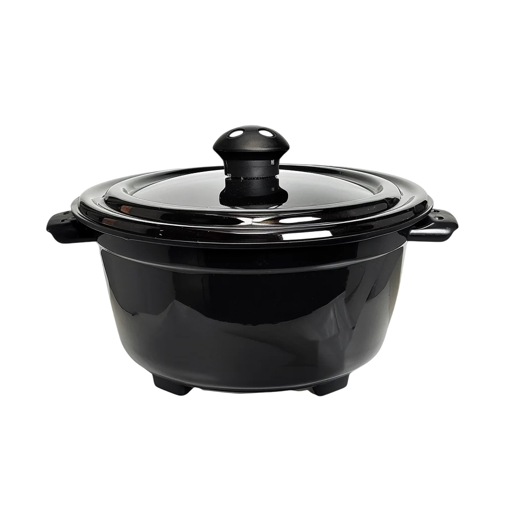 Black Cast Iron Cooking Pot Free PNG Image