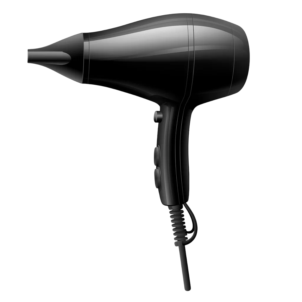 Black Hair Dryer Appliance Free PNG Image