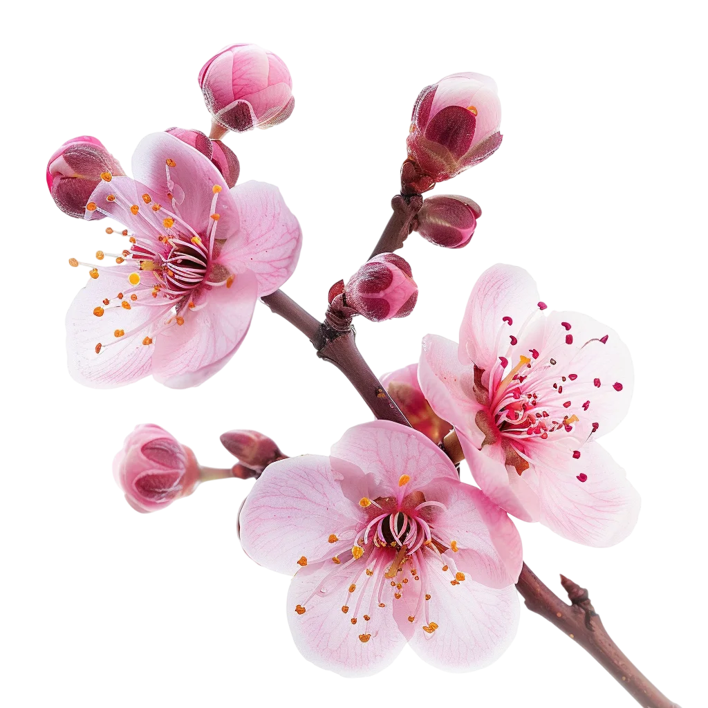 Pink Blossom Flower Branch Free PNG Image