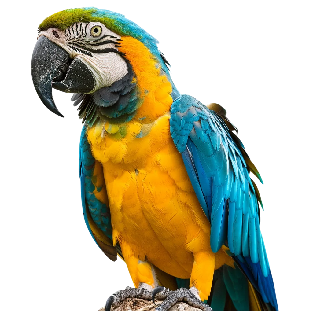 Colorful Macaw Parrot Bird Perched Free PNG