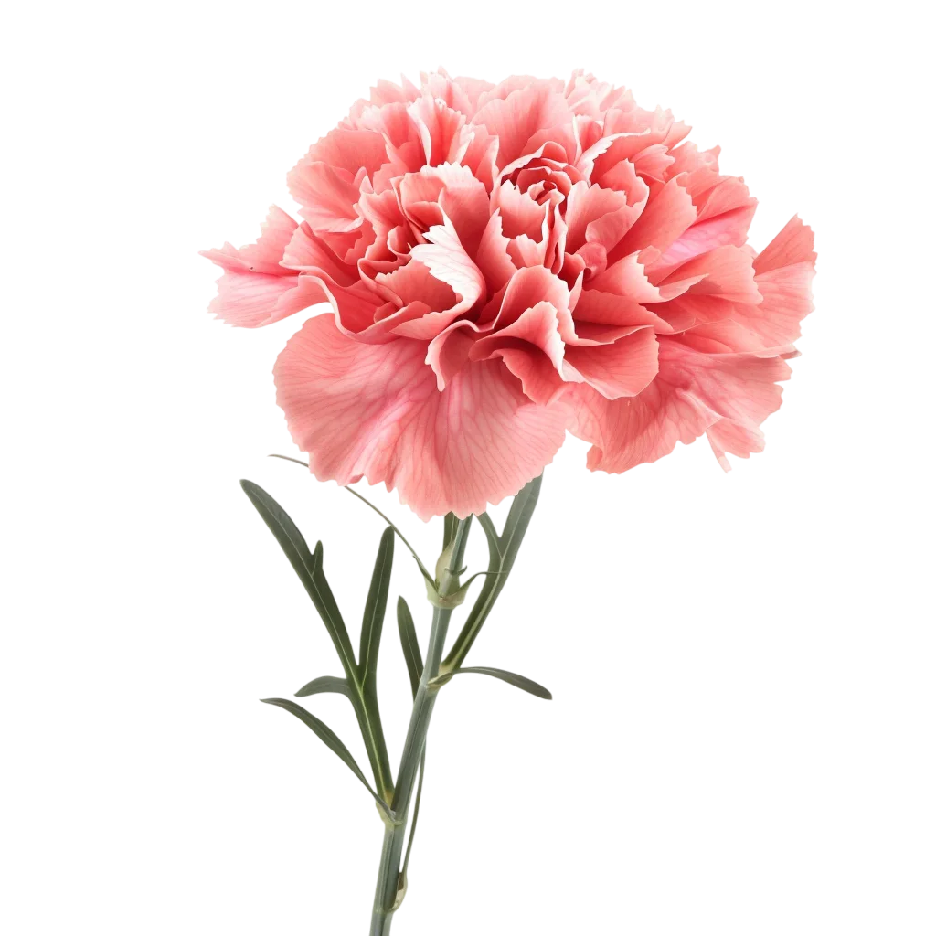 Single Light Pink Carnation Flower Free PNG