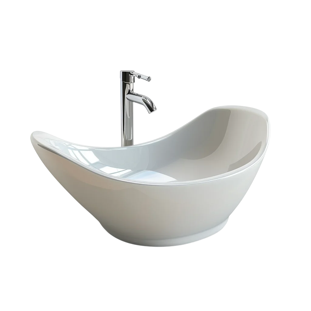 Modern Oval Ceramic Basin Free PNG Image
