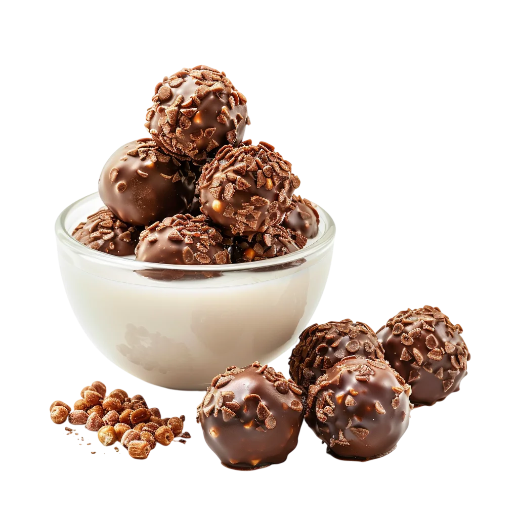 Chocolate Truffles Mound in Milk Free PNG