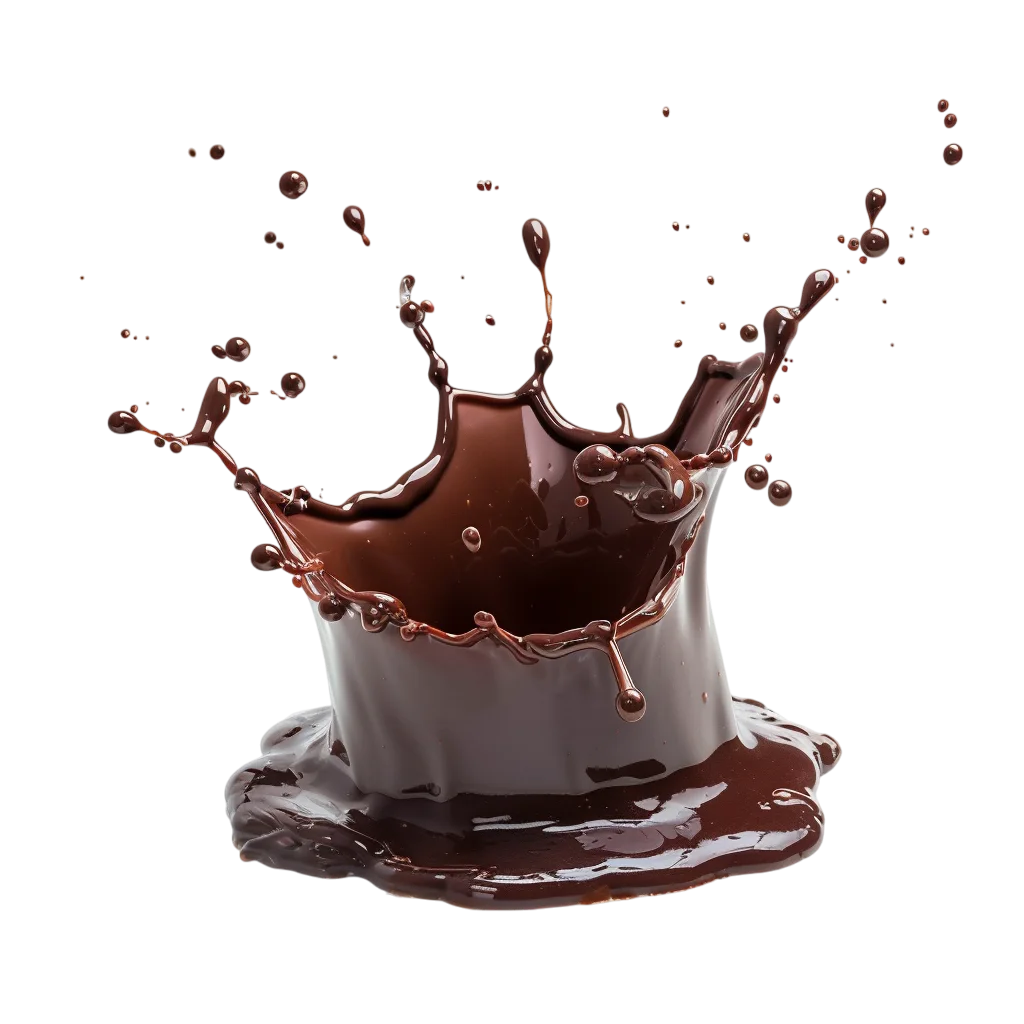 Chocolate Splash in Milk Liquid Free PNG Image