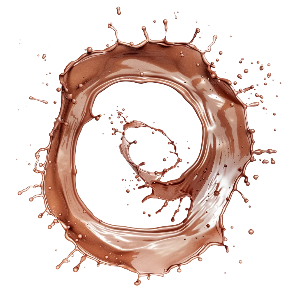Chocolate Liquid Splash Ring Free PNG Image