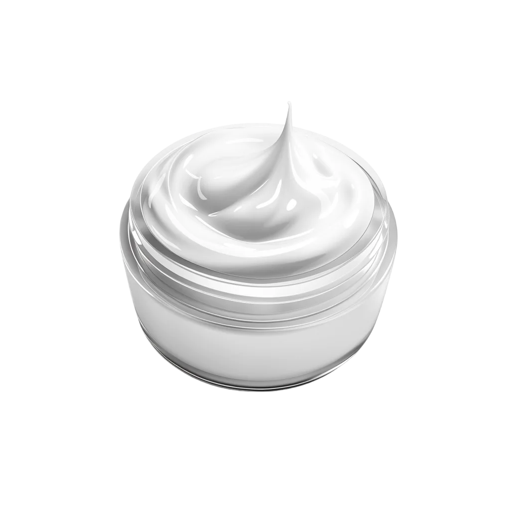 White Cosmetic Cream Jar Free PNG Image