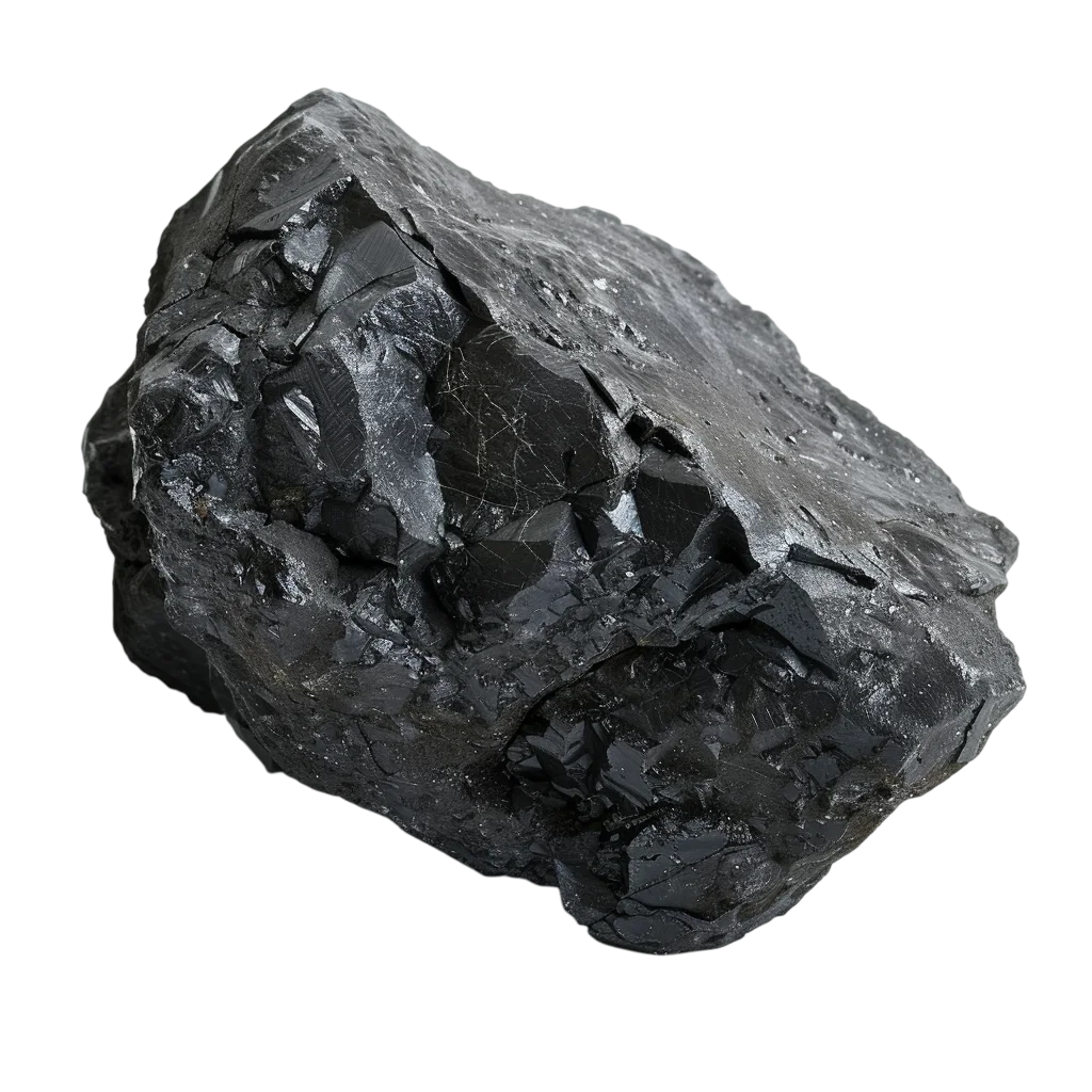 Raw Black Coal Rock Stone Free PNG Graphic
