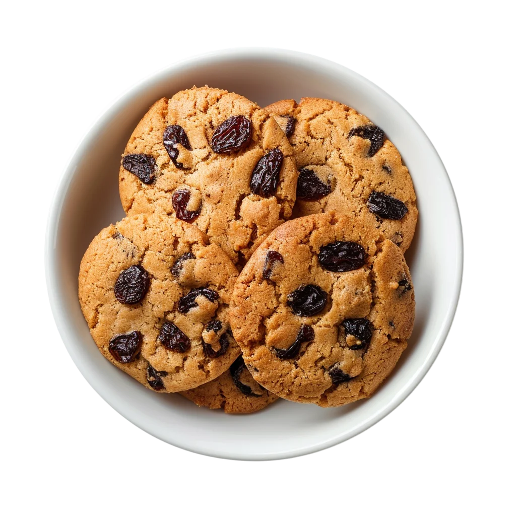 Plate of Chocolate Chip Cookies Free PNG