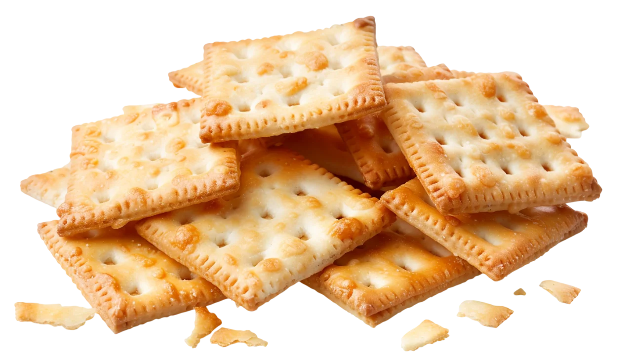 Soda Crackers Biscuits Pile Free PNG Image