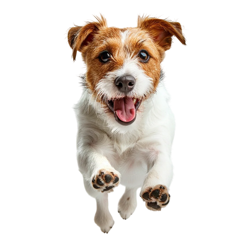 Cute Jack Russell Terrier Puppy Standing PNG