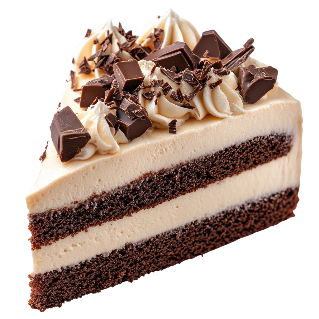 Delicious Chocolate Cake Slice Free PNG